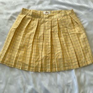 Yellow school skirt